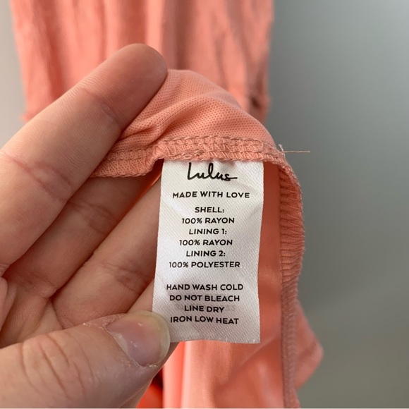 Lulus Sensationally Sweet Rusty Rose Tie-Strap Swiss Dot Maxi Dress Size Small S - Picture 8 of 10